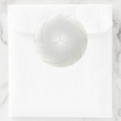 Blanco volleybalstickers om uw namen te schrijven ronde sticker (Tas)