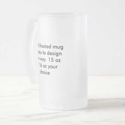 Blanco voorgevulde Mok (Voorkant links)