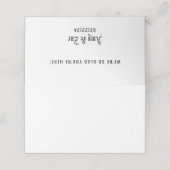 Blanco voorste blackkletter plaatskaart plaatskaartje (Buitenkant ongevouwen)