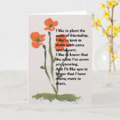 Blanco Vriendschapsbrief Kaart (Gele Bloem)