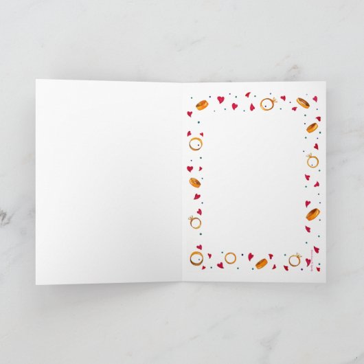 Blanco Vrijgezellenfeest bruidend Verloving uitnod (Binnen)