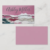 Blanco Waterverf en Visitekaartje van gebrande pap (Voorkant / Achterkant)