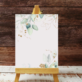 Blanco Waterverf groen poster achtergrond