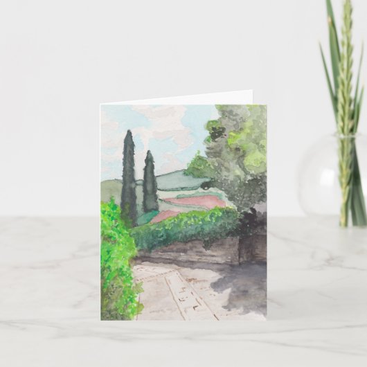 Blanco, Waterverf Notitiekaartje (Voorkant)