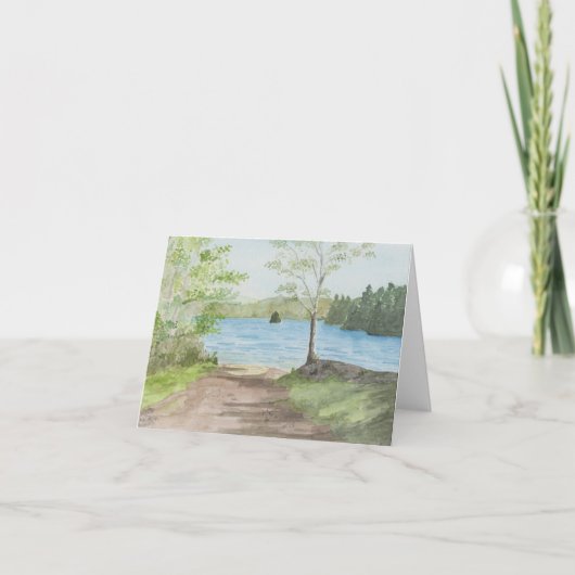 Blanco, Waterverf Notitiekaartje (Voorkant)