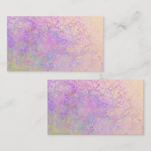 Blanco Waterverf Visitekaartje (Voorkant / Achterkant)