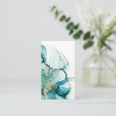 Blanco Waterverf Visitekaartje (Staand voorkant)