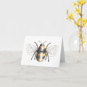 Blanco Waterverf Wenskaart bijen Kaart (Gele Bloem)