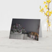 Blanco Wenskaart Kaart (Gele Bloem)