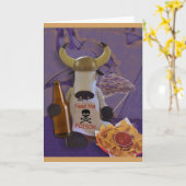 Blanco wenskaart kaart (Gele Bloem)