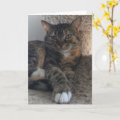 Blanco Wenskaart Kaart (Gele Bloem)