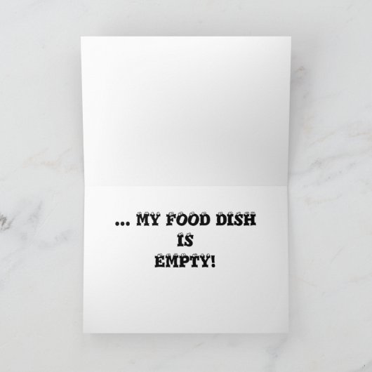 Blanco Wenskaart Kaart (Binnen)