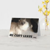 Blanco Wenskaart Kaart (Gele Bloem)