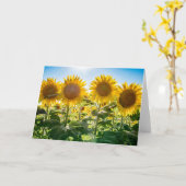 Blanco Wenskaart Kaart (Gele Bloem)