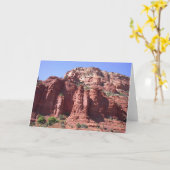 Blanco Wenskaart Kaart (Gele Bloem)