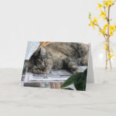 Blanco Wenskaart Kaart (Gele Bloem)