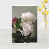 Blanco Wenskaart Kaart (Gele Bloem)