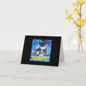 Blanco Wenskaart Kaart (Gele Bloem)