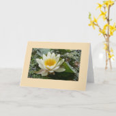 Blanco Wenskaart Kaart (Gele Bloem)