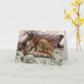 Blanco Wenskaart Kaart (Gele Bloem)