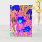 Blanco Wenskaart Kaart (Gele Bloem)