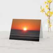 Blanco Wenskaart Kaart (Gele Bloem)