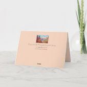 Blanco Wenskaart met bergschaal Bedankkaart (Achterkant)