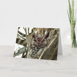Blanco wenskaart met foto met grote hoornvliezen kaart