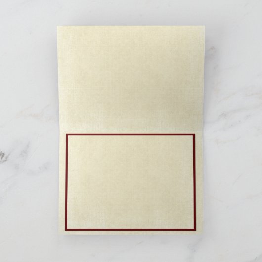 Blanco Wenskaart/Note Kaart, drie rode kano's Kaart (Binnen)