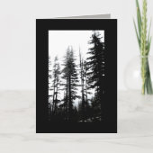 blanco wenskaart notitie B & W fotopijnbomen Kaart (Voorkant)