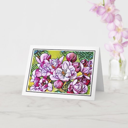 Blanco Wenskaart - SG Lilacs Kaart (Orchidee)