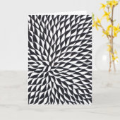 Blanco wenskaart zwart-wit ontwerp kaart (Gele Bloem)