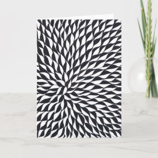 Blanco wenskaart zwart-wit ontwerp kaart