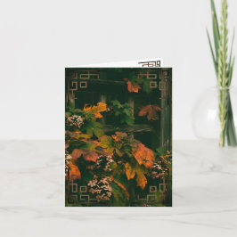 Blanco Wenskaarten herfstkleuren Bedankkaart