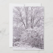 Blanco wintersceen feestdagenkaart (Voorkant)