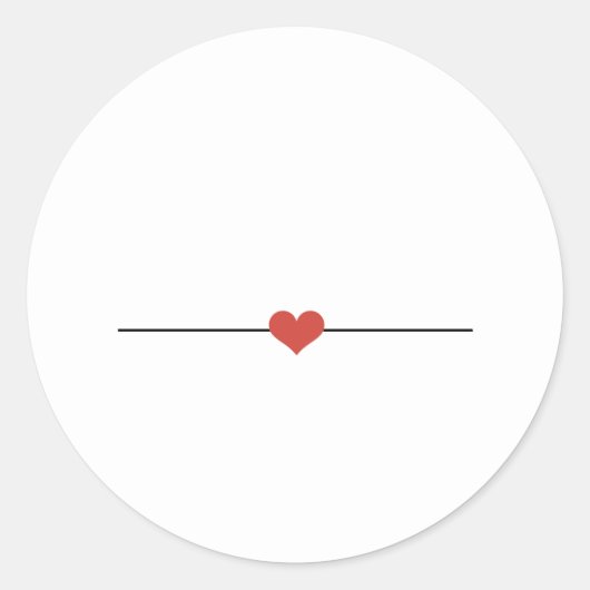 Blanco wit maakt uw eigen Klassieke Ronde Sticker (Voorkant)