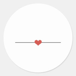 Blanco wit maakt uw eigen Klassieke Ronde Sticker