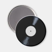 Blanco wit platenlabel magneet (Voorkant / Achterkant)