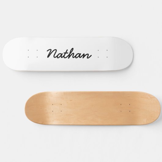 Blanco wit skateboard (Horizontaal)