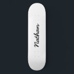Blanco wit skateboard<br><div class="desc">Lege witte skateboard.Pas en personaliseer met uw eigen tekst,  foto,  afbeelding of ontwerp aan.</div>