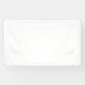 Blanco, wit voorgesneden 3x5 met metalen schakelin spandoek (Horizontaal)