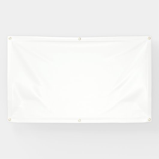 Blanco, wit voorgesneden 3x5 met metalen schakelin spandoek (Horizontaal)