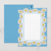 Blanco Witte Dagen met Sky Blue Card  Briefkaart (Voorkant / Achterkant)