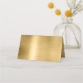 Blanco witte en goudhoudende Folie Plaatskaartje (Achterkant)