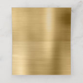 Blanco witte en goudhoudende Folie Plaatskaartje (Binnenkant ongevouwen)