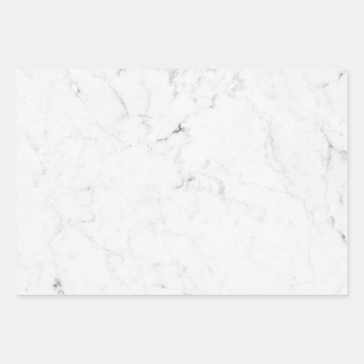 Blanco witte marmer inpakpapier vel (Voorkant)