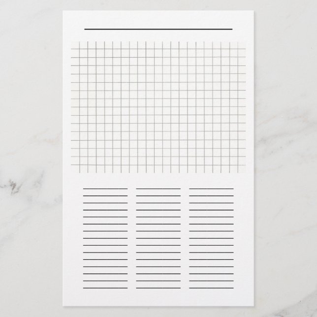 Blanco Word Search Puzzle Paper om in te vullen (Voorkant)