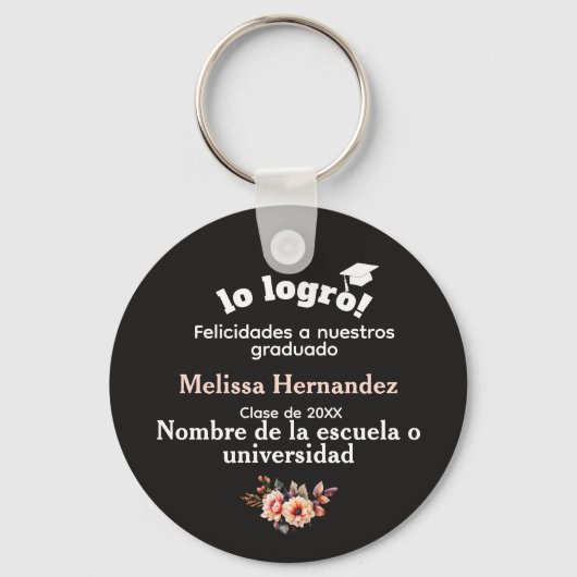 Blanco Y Negro Lo Logro Zwart & Wit Ze Heeft Het G Sleutelhanger (Voorkant)