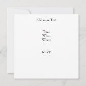 Blanco zakelijke uitnodiging (Achterkant)