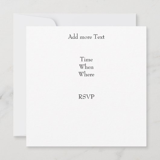 Blanco zakelijke uitnodiging (Achterkant)